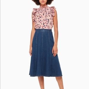 Kate Spade Prairie Rose Flutter Top